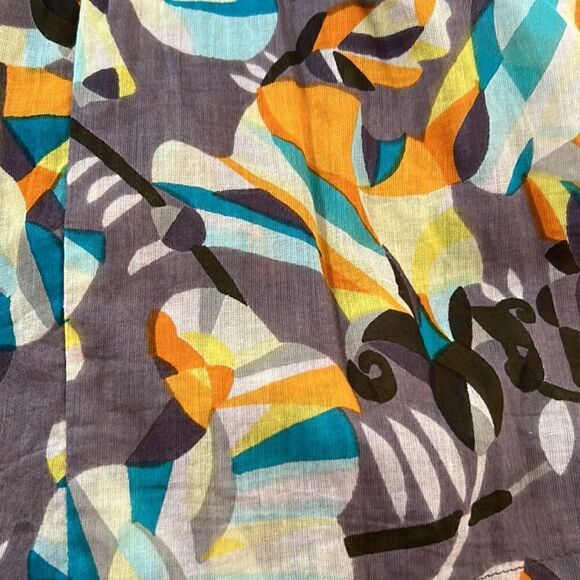 French Connection floral orange gray tank top Size 8 - Picture 9 of 9